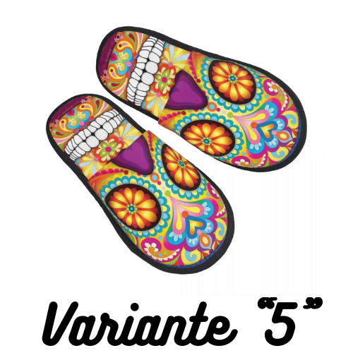Custom Women Gothic Lace Skull House Slippers Cozy Warm Mexican Day Of The Dead Memory Foam Fluffy Slipper Indoor Outdoor Shoes