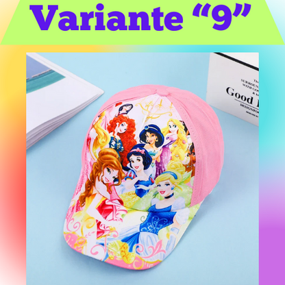 Disney New Anime Frozen Minnie Mouse Kids Brand Hat Boy Girl Travel Caps Spiderman Mickey Baby Caps Figure Gift Toys 3-8Y