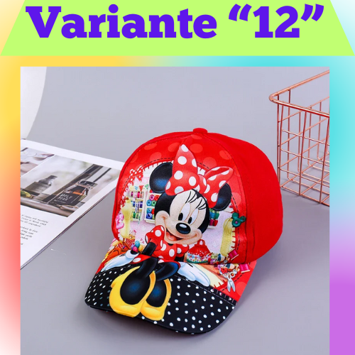 Disney New Anime Frozen Minnie Mouse Kids Brand Hat Boy Girl Travel Caps Spiderman Mickey Baby Caps Figure Gift Toys 3-8Y