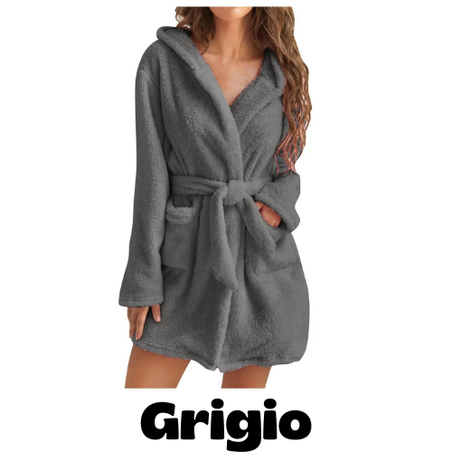 Women Bath Robe Winter Fluffy Plush Pyjamas Ladies Sexy Hooded Dressing Solid Color Gown Warm Bathrobe Female Home Clothing