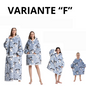 Oversized Wearale Blanket Hoodie Flannel Sherpa Fleece Warm Soft Winter Hoodie Sweatshirt for Kids Adults Snuggle Pullover